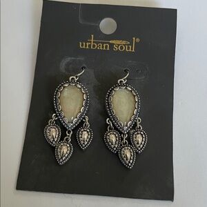 Urban Soul Cream Dangle Earrings